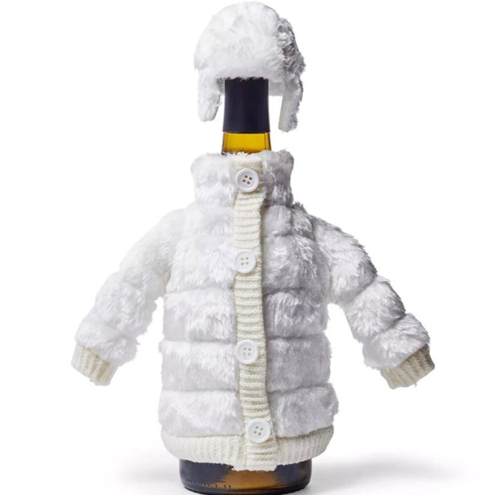 Sur La Table Fur Bottle Coat & Hat